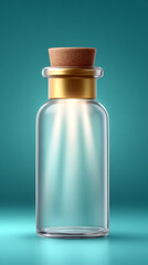 light rays: radiant bottle