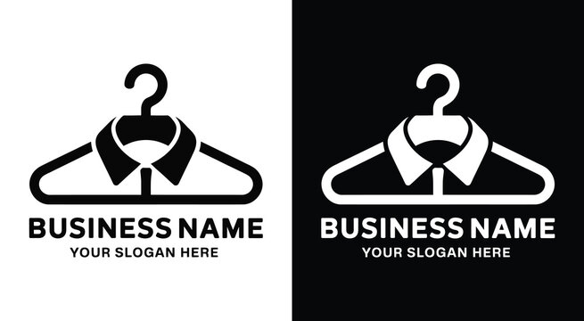 Hanger Shirt Logo Bold Black Fashion for Clothing