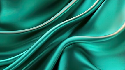Obraz premium Flowing silk fabric texture abstract design digital art studio background close-up elegance and luxury