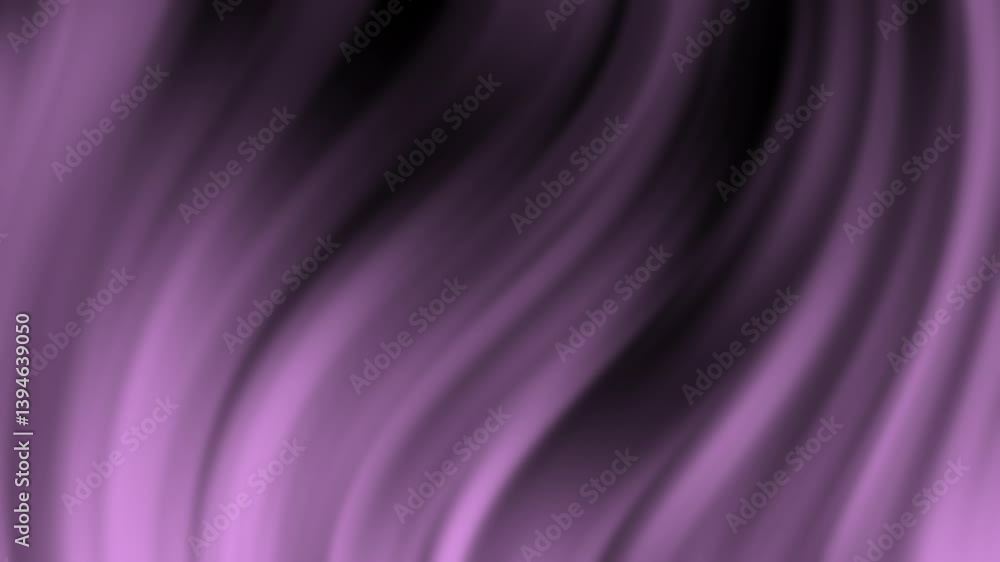 Poster a flowing abstract design showcasing smooth waves of purple and black, creating a sense of movement 