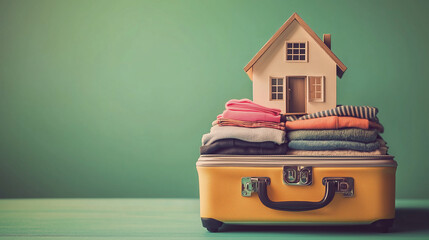 Model of the house in the suitcase  among other things