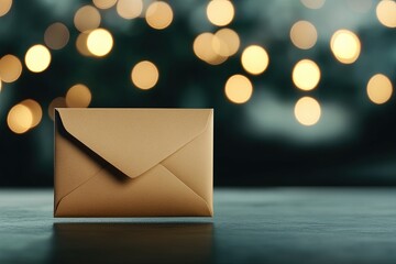 Sealed letter on a table surface