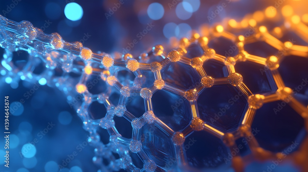 Poster graphene sheet with hexagonal lattice structure