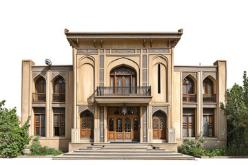 Obraz premium Iran house architecture building villa courthouse.