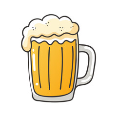 beer mug icon, beer mug vector illustration-simple illustration of beer mug, perfect for beer mug logos and icons
