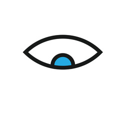 Eye icon in various styles for vision and visibility.