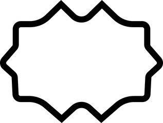 Frame or borders icon in line. Vector for apps or web isolated on transparent background.