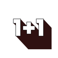 Modern sale banner with bold numbers and shadow effect.