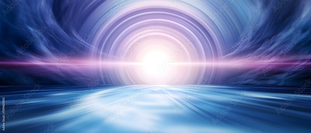 Poster abstract image of light and swirling patterns