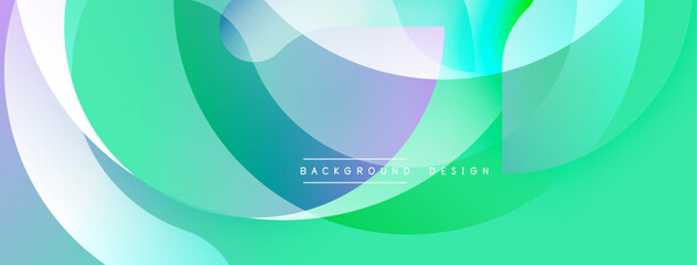 Abstract fluid shapes blend vibrant greens, blues, purples. Soft gradients create dynamic, modern background. Minimal text reads background design. Smooth curves dominate composition.