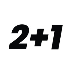 Modern sale banner with bold numbers and shadow effect.