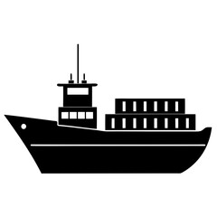 Fototapeta premium Luxurious yacht silhouette