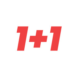 Modern sale banner with bold numbers and shadow effect.