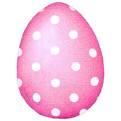 illustration of pink painted easter egg