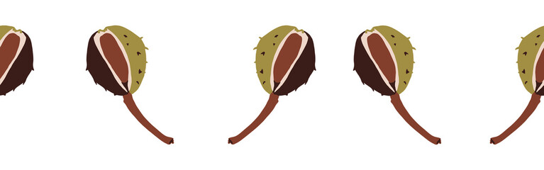 Νuts on a white background. Hand-drawn illustration. Perfect for spring and summer.	