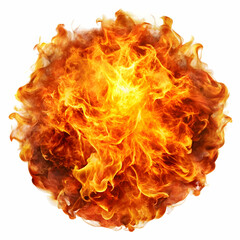 Fiery Blaze: A Vivid Image of Intense Combustion in Action