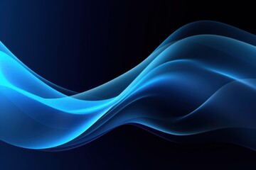 Obraz premium Abstract curve wallpaper blue neon background art accessories.