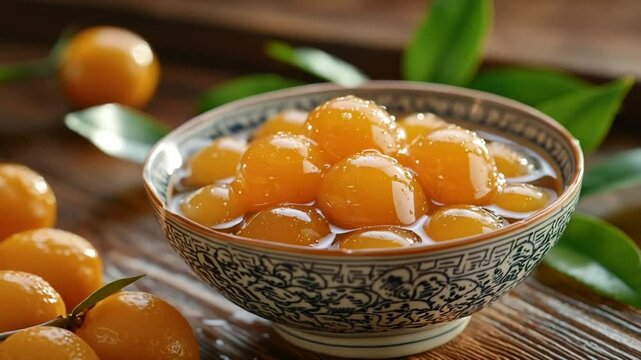 candied kumquats with syrup video chinese sweets
