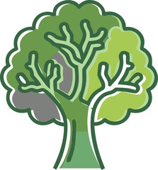 “Tree Silhouettes: Nature’s Shadows in Minimalist Beauty”