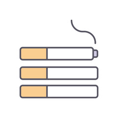 Smoking vector icon stock illustration