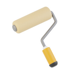Paint Roller 3D Icon, 3D Illustrations