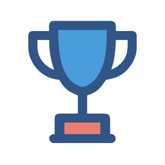 Trophy Icon Outline Coloring Book Page Line Art Drawing Set White Background

