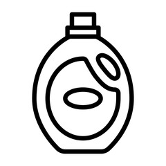 detergent outline icon. household black line illustration.