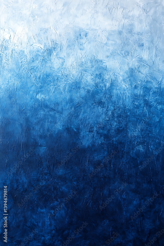 Aufkleber a cool gradient moving from icy blue to deep navy with subtle abstract texture for artistic backdrop