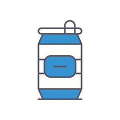 Drink Can vector icon stock illustration