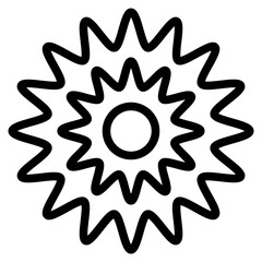 Icon Sunburst Symbol