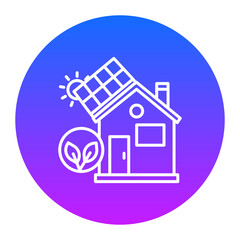 Eco Solar Home Icon