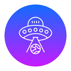 UFO Earth Icon