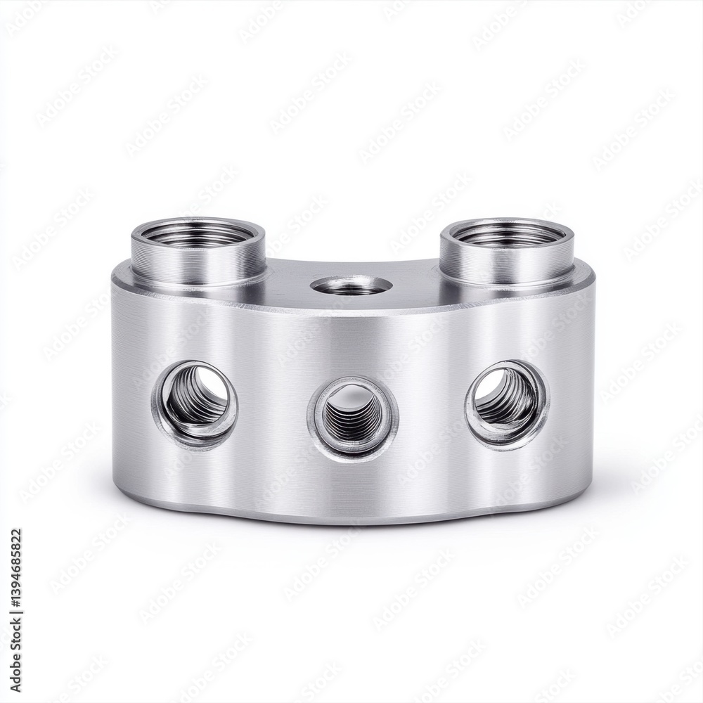 Poster metallic pipe fitting with three openings for connecting pipe systems in industrial applications