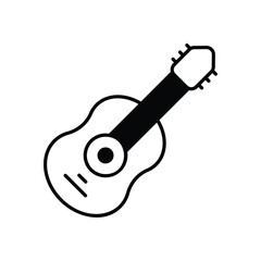 Guitar  vector icon stock illustration