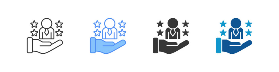 Professional Reputation Multistyle Icon Sheet