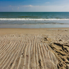 Hua Hin Beach on a Sunny Day: Relaxing Coastal Scene