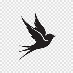 Swallow Outline Art – Symbol of Freedom & Hope