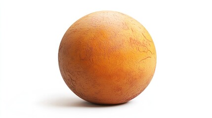 Single, orange-brown egg, seemingly textured