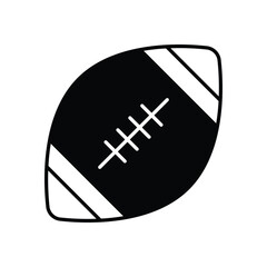 American Football  vector icon stock illustration
