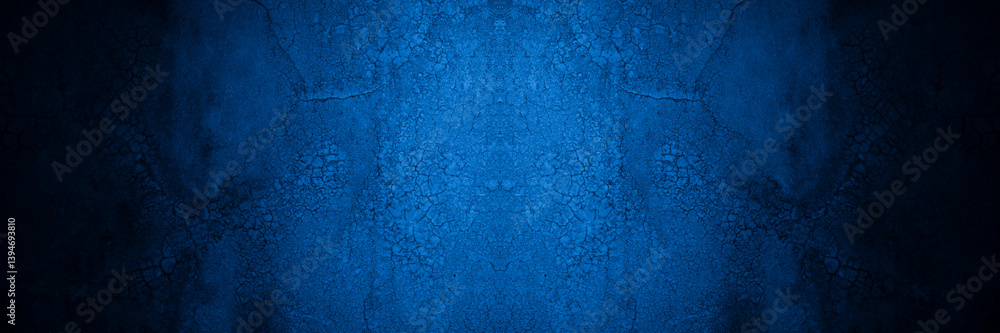 Poster old wall pattern texture cement blue dark abstract blue color design are light with black gradient b