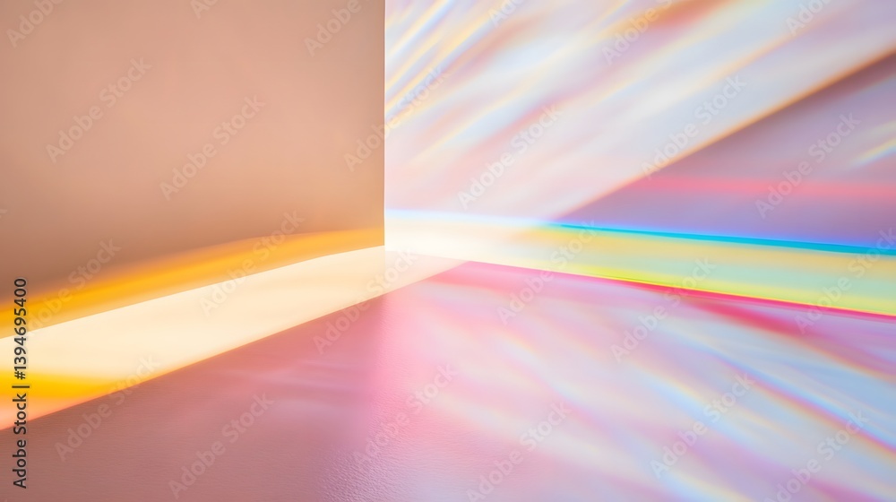 Poster abstract light patterns on a surface