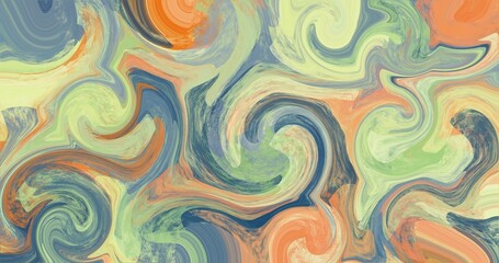 4K backgrounds and textures with retro color palette abstract art creations green navy orange