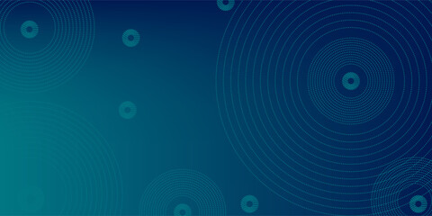 Circular blue line technology background