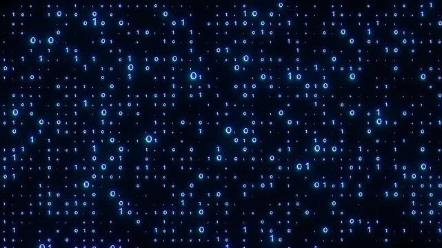 Abstract digital binary code background