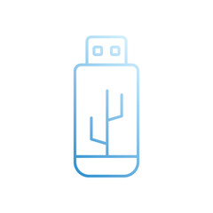 Usb  vector icon stock illustration
