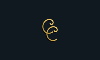 Luxury fashion initial letter CC logo.
