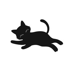 Pet Care and Animal Love Silhouette Icon Set – Vector Illustrations of Cats, Dogs, Horses, and Humans Interacting with Pets