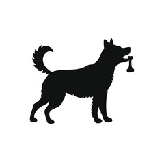 Pet Care and Animal Love Silhouette Icon Set – Vector Illustrations of Cats, Dogs, Horses, and Humans Interacting with Pets