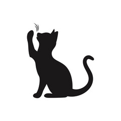 Pet Care and Animal Love Silhouette Icon Set – Vector Illustrations of Cats, Dogs, Horses, and Humans Interacting with Pets