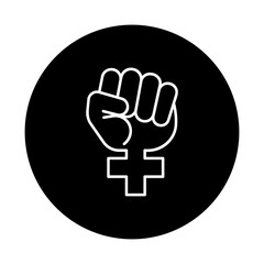 Fototapeta premium Fist with a female